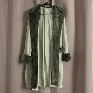 Pottery Barn - Faux Fur Hooded Robe